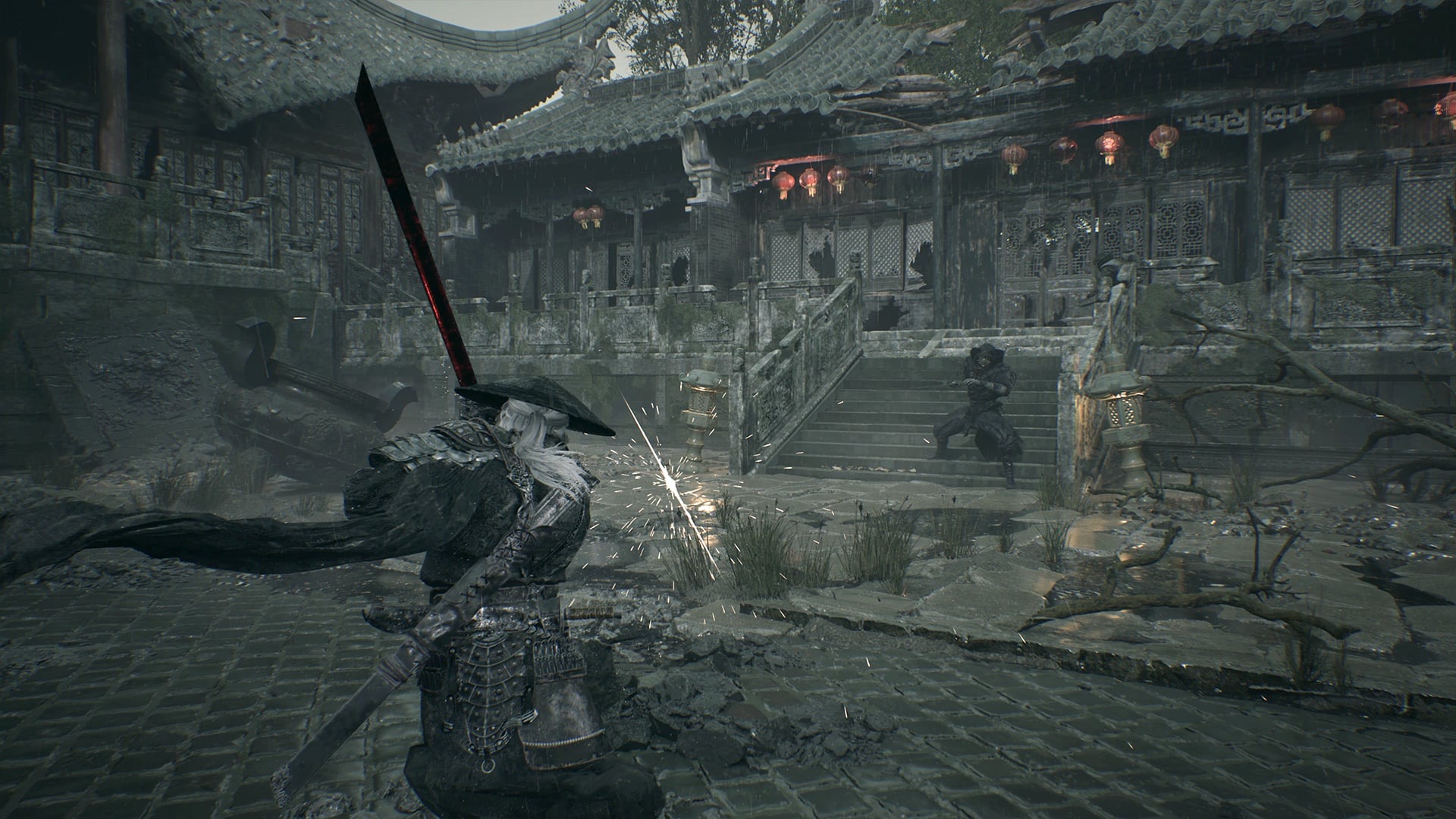 Soul fighting among ruins